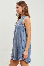 Load image into Gallery viewer, Soft Denim Dress With Pockets