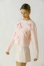 Load image into Gallery viewer, Bow Cable Knit Sweater