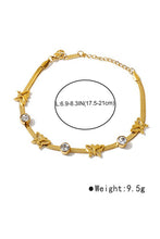 Load image into Gallery viewer, Stainless Steel Heart Butterfly Chain Bracelet
