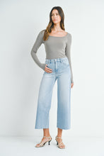 Load image into Gallery viewer, Scissor Cut Wide Leg- Light Denim