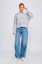 Load image into Gallery viewer, Open Knit Oversized Sweater