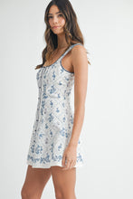 Load image into Gallery viewer, Floral Print Button Front Mini Dress