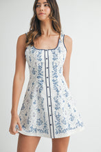 Load image into Gallery viewer, Floral Print Button Front Mini Dress