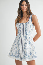 Load image into Gallery viewer, Floral Print Button Front Mini Dress
