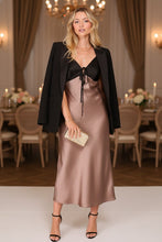 Load image into Gallery viewer, Two-toned Satin Dress